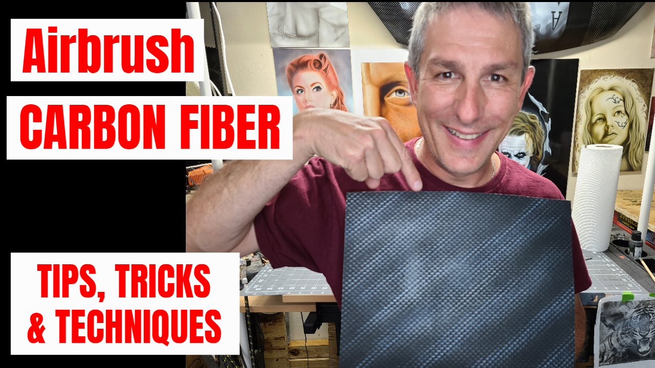 Airbrush Carbon Fiber Trick How to The Airbrush Garage